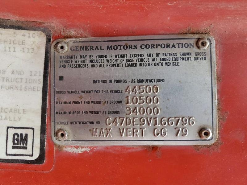 Продаж на аукціоні авто 1979 Chevrolet Truck, vin: C47DE9V166796, номер лоту: 58578696