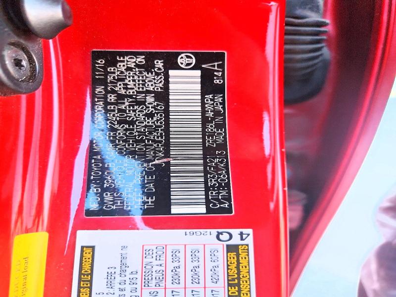 55690796 :رقم المزاد ، JTNKARJE5HJ535167 vin ، 2017 Toyota Corolla Im مزاد بيع