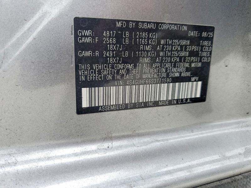 Продаж на аукціоні авто 2025 Subaru Crosstrek, vin: 4S4GUHF66S3771590, номер лоту: 57499176
