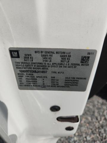 2011 Gmc Acadia მანქანა იყიდება აუქციონზე, vin: 1GKKRTED8BJ414897, აუქციონის ნომერი: 58018746