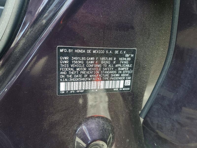 Aukcja sprzedaży 2015 Honda Fit, vin: 3HGGK5H82FM730743, numer aukcji: 54904816