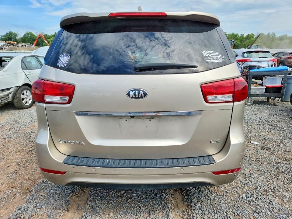 2016 Kia Sedona მანქანა იყიდება აუქციონზე, vin: KNDMB5C11G6125240, აუქციონის ნომერი: 57404096