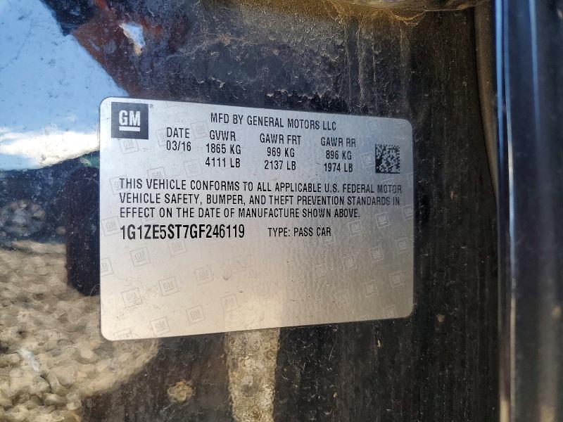 Продажа на аукционе авто 2016 Chevrolet Malibu, vin: 1G1ZE5ST7GF246119, номер лота: 57474136