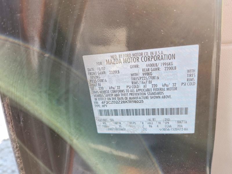 Продаж на аукціоні авто 2008 Mazda Tribute, vin: 4F2CZ02Z28KM18025, номер лоту: 56256056