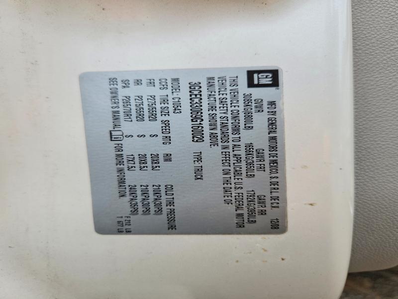 2009 Chevrolet Silverado მანქანა იყიდება აუქციონზე, vin: 3GCEC33069G160029, აუქციონის ნომერი: 56327306