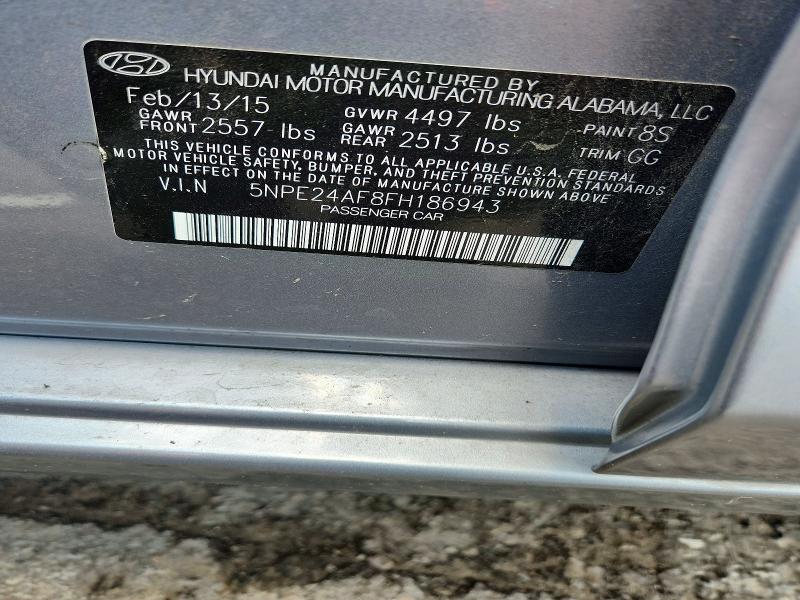 Продаж на аукціоні авто 2015 Hyundai Sonata, vin: 5NPE24AF8FH186943, номер лоту: 57506606