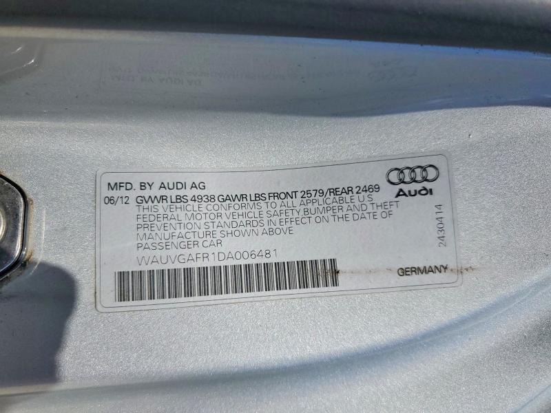 Продажа на аукционе авто 2013 Audi S5, vin: WAUVGAFR1DA006481, номер лота: 57422576