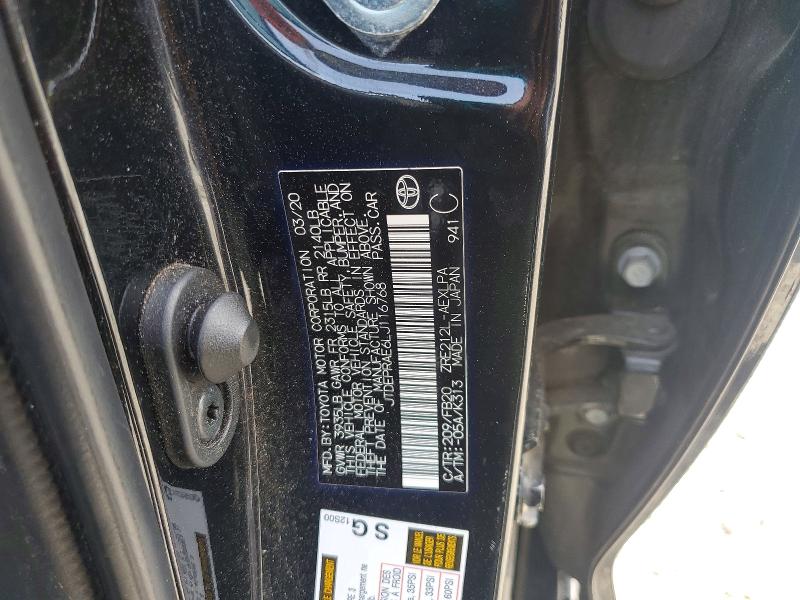 Продажа на аукционе авто 2020 Toyota Corolla, vin: JTDEPRAE6LJ116768, номер лота: 56985436
