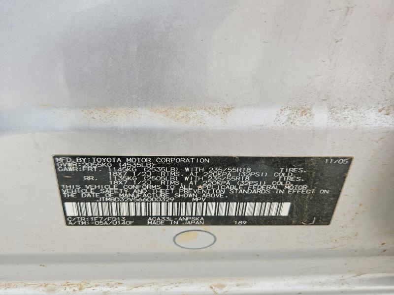 Aukcja sprzedaży 2006 Toyota Rav4, vin: JTMBD32V566000329, numer aukcji: 57548716