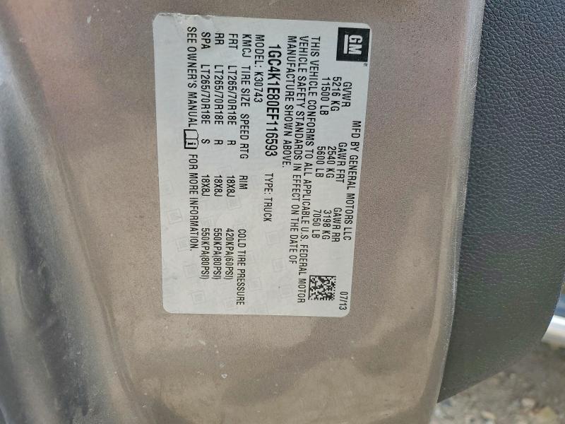 2014 Chevrolet Silverado მანქანა იყიდება აუქციონზე, vin: 1GC4K1E80EF116593, აუქციონის ნომერი: 55200316