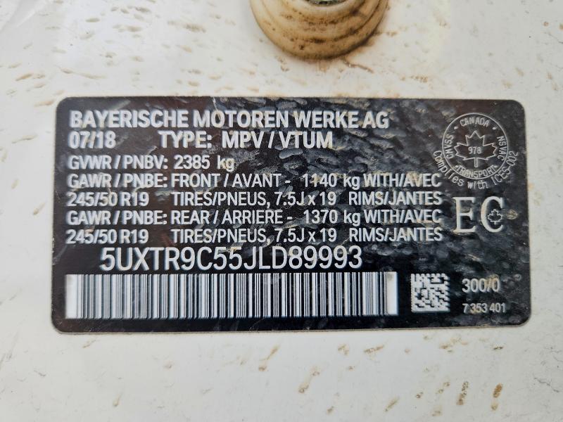 Продажа на аукционе авто 2018 Bmw X3, vin: 5UXTR9C55JLD89993, номер лота: 56578746