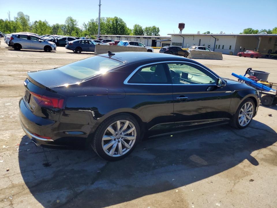 2018 Audi A5 მანქანა იყიდება აუქციონზე, vin: WAUNNAF55JA082171, აუქციონის ნომერი: 57519406
