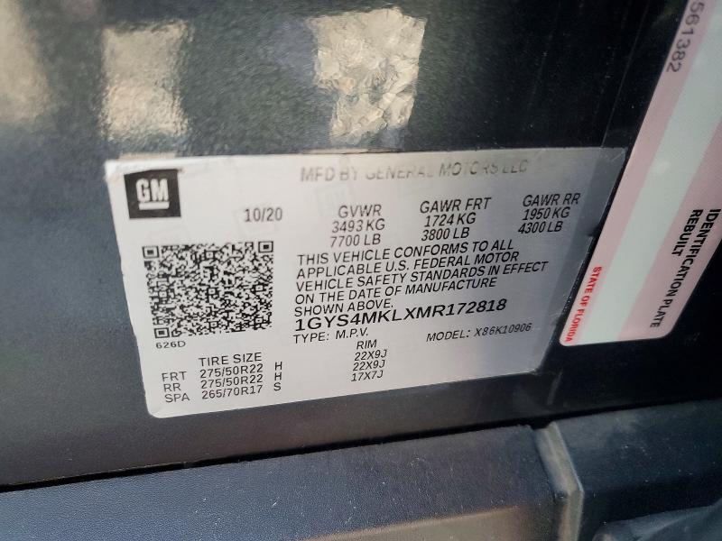 Продажа на аукционе авто 2021 Cadillac Escalade, vin: 1GYS4MKLXMR172818, номер лота: 57185966