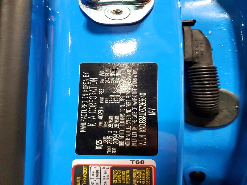2025 Kia Soul მანქანა იყიდება აუქციონზე, vin: KNDJ33AUXS7263640, აუქციონის ნომერი: 55556046