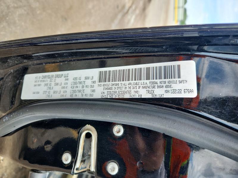 Продаж на аукціоні авто 2012 Dodge Ram 2500, vin: 3C6UD5PL5CG324765, номер лоту: 56491956