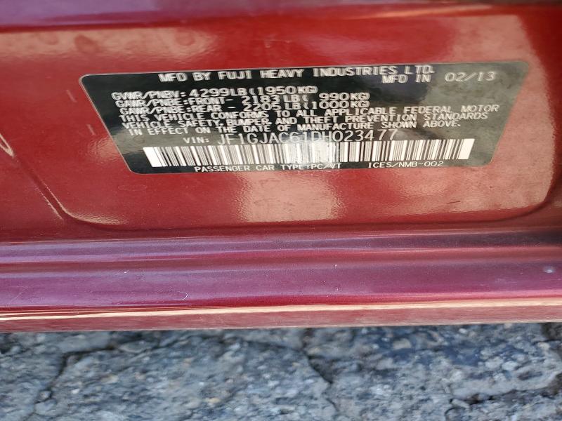 Продаж на аукціоні авто 2013 Subaru Impreza, vin: JF1GJAC61DH023477, номер лоту: 56362016