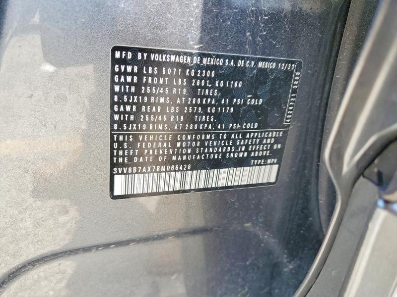 55922316 :رقم المزاد ، 3VV8B7AX7RM066428 vin ، 2024 Volkswagen Tiguan مزاد بيع