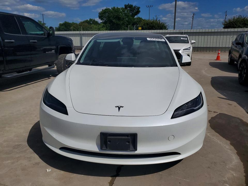 2025 Tesla Model 3 მანქანა იყიდება აუქციონზე, vin: 5YJ3E1EA3SF035643, აუქციონის ნომერი: 58119436