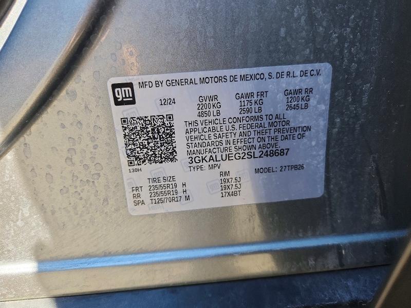 55540786 :رقم المزاد ، 3GKALUEG2SL248687 vin ، 2025 Gmc Terrain مزاد بيع
