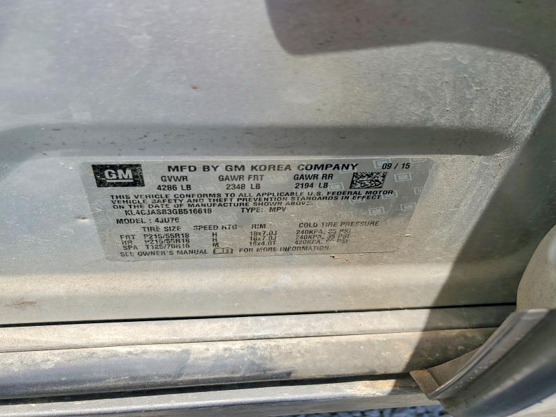 Aukcja sprzedaży 2016 Buick Encore, vin: KL4CJASB3GB516618, numer aukcji: 59017356