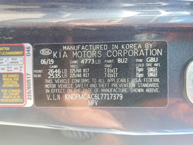 Продаж на аукціоні авто 2020 Kia Sportage, vin: KNDPMCAC6L7717379, номер лоту: 57356176