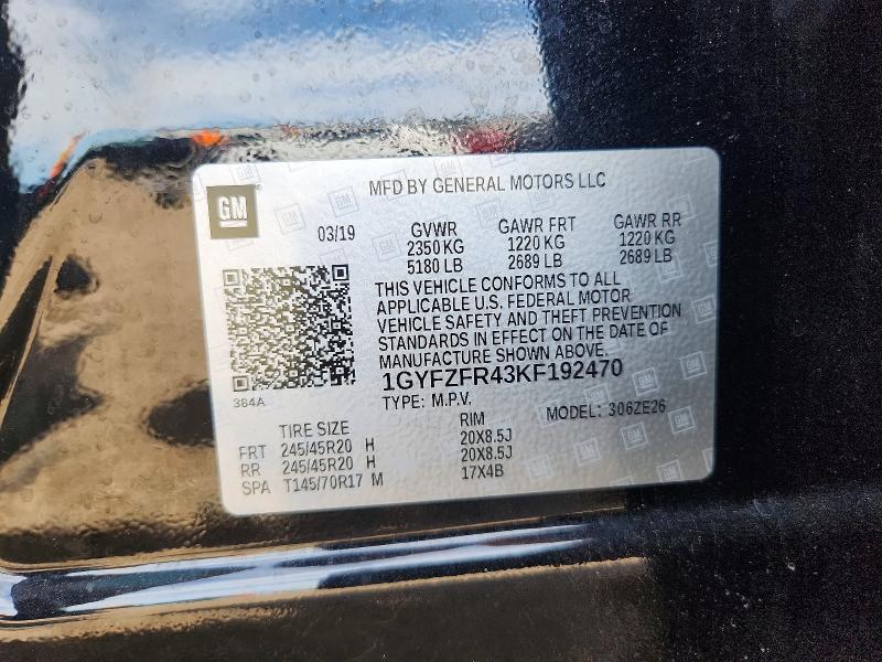 Продажа на аукционе авто 2019 Cadillac Xt4, vin: 1GYFZFR43KF192470, номер лота: 55927966