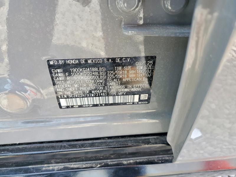 Продаж на аукціоні авто 2026 Honda Hr-v, vin: 3CZRZ2H7XTM731461, номер лоту: 55613986