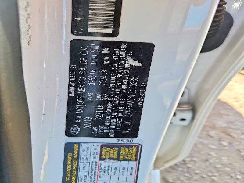 2020 Kia Forte მანქანა იყიდება აუქციონზე, vin: 3KPF44AC4LE155385, აუქციონის ნომერი: 55783626