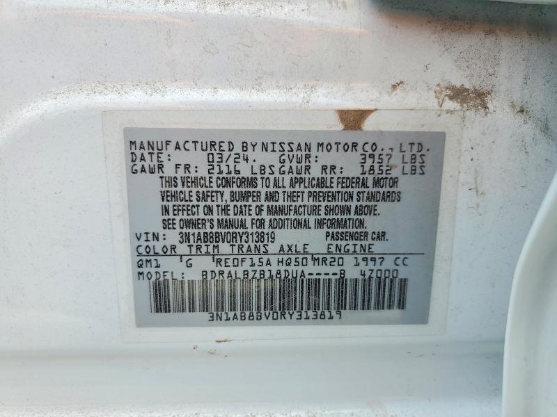 56973006 :رقم المزاد ، 3N1AB8BV0RY313819 vin ، 2024 Nissan Sentra مزاد بيع