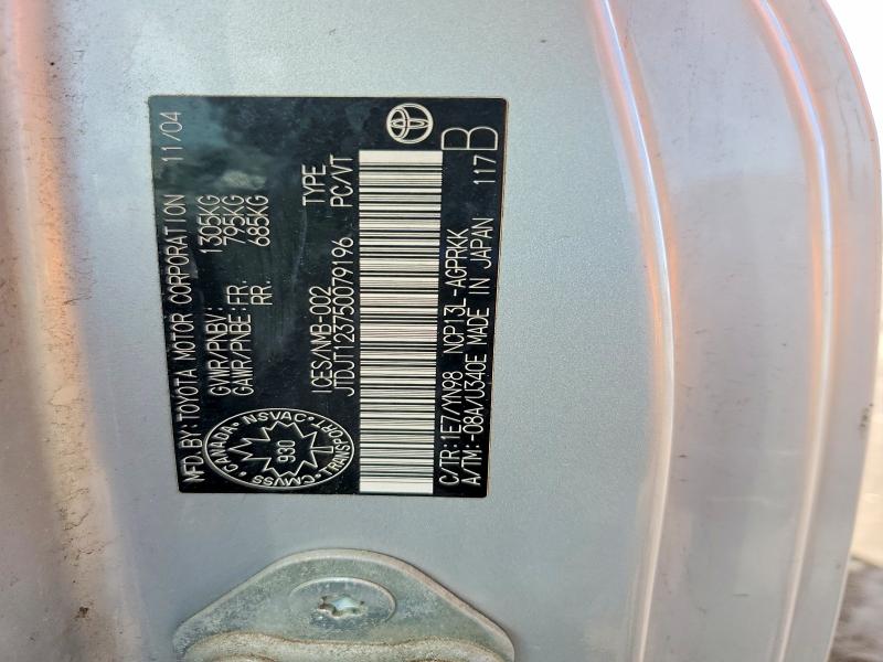 Auction sale of the 2005 Toyota Echo, vin: JTDJT123750079196, lot number: 55578476