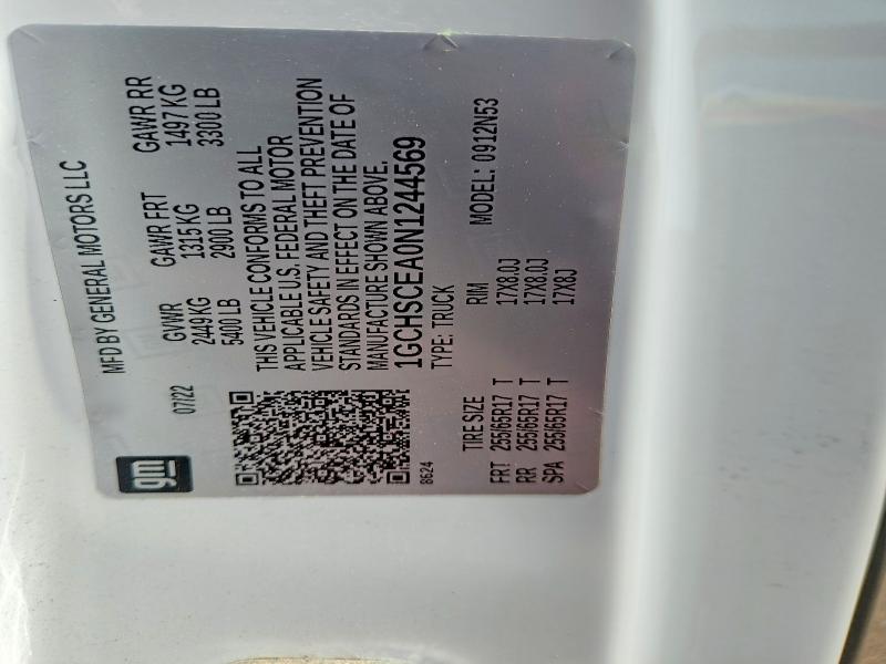 Продаж на аукціоні авто 2022 Chevrolet Colorado, vin: 1GCHSCEA0N1244569, номер лоту: 85984995