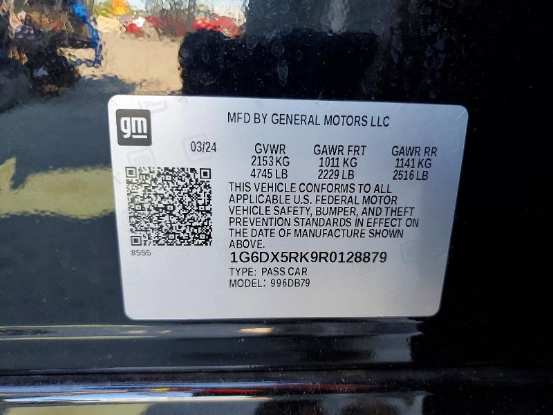 Aukcja sprzedaży 2024 Cadillac Ct5, vin: 1G6DX5RK9R0128879, numer aukcji: 56627466
