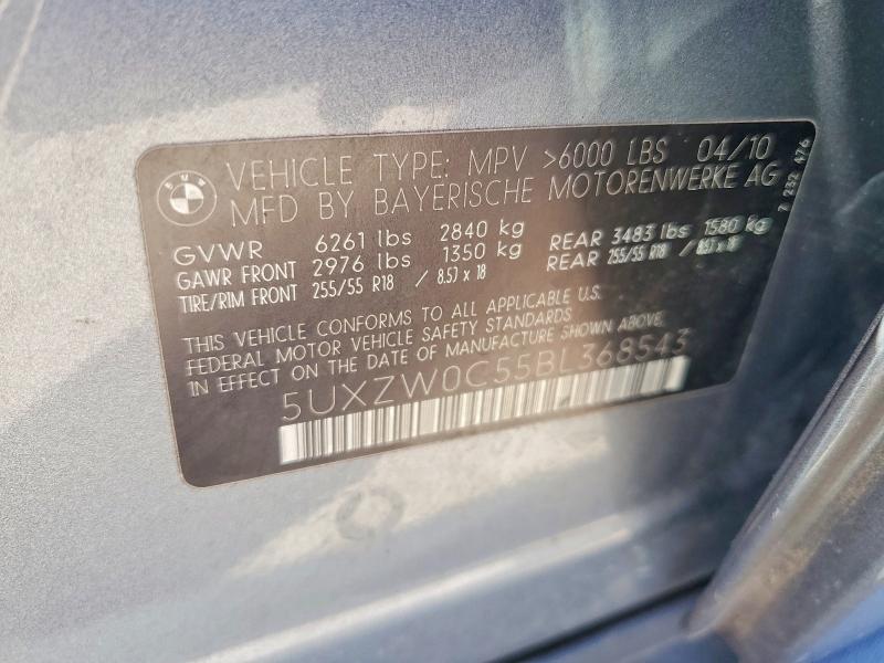 Aukcja sprzedaży 2011 Bmw X5, vin: 5UXZW0C55BL368543, numer aukcji: 57532636