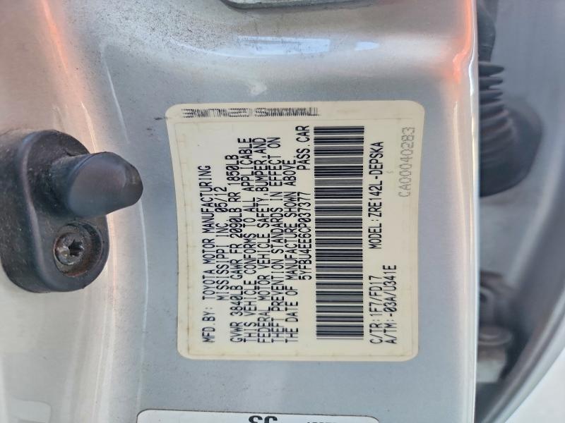 Aukcja sprzedaży 2012 Toyota Corolla, vin: 5YFBU4EE6CP037377, numer aukcji: 55652506