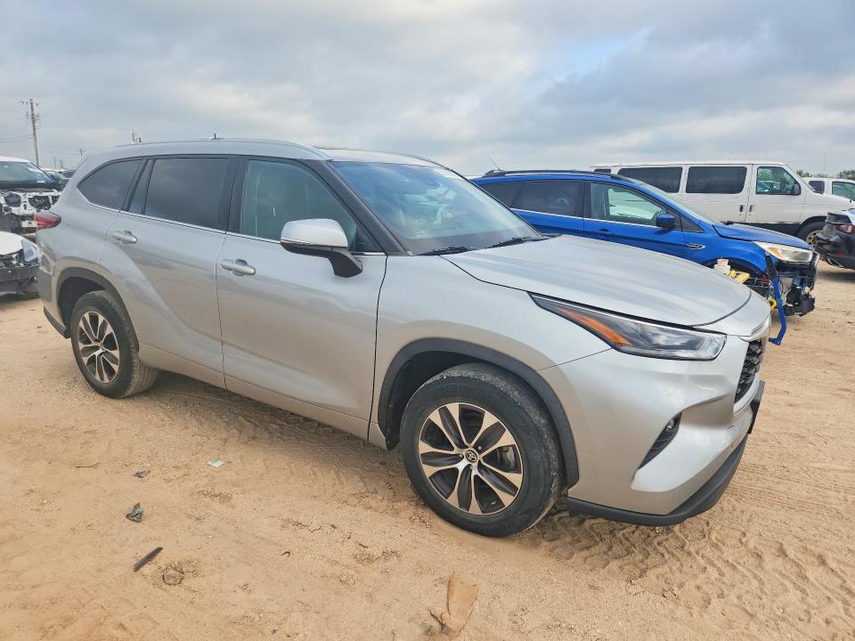 Продажа на аукционе авто 2021 Toyota Highlander, vin: 5TDGZRAH5MS520646, номер лота: 58180076