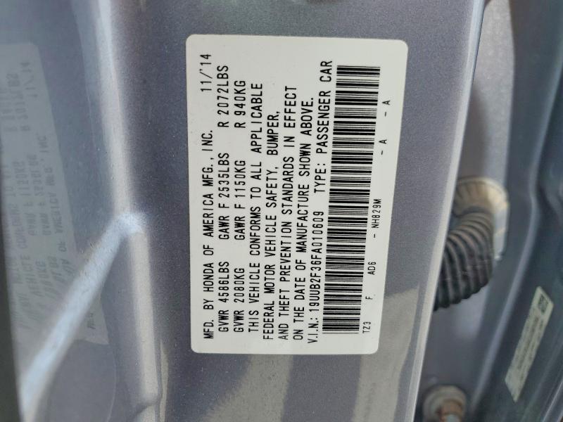 Продаж на аукціоні авто 2015 Acura Tlx, vin: 19UUB2F36FA010609, номер лоту: 57476016