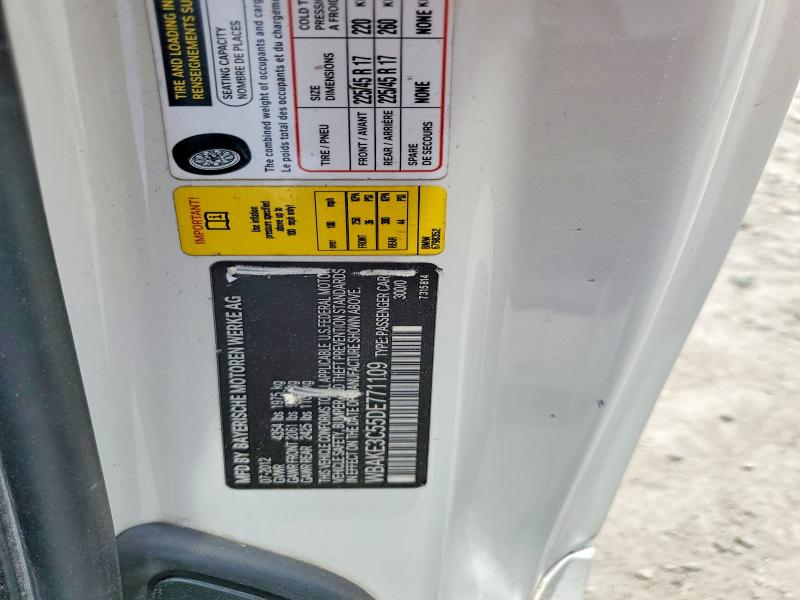 57938046 :رقم المزاد ، WBAKE3C55DE771109 vin ، 2013 Bmw 328 مزاد بيع