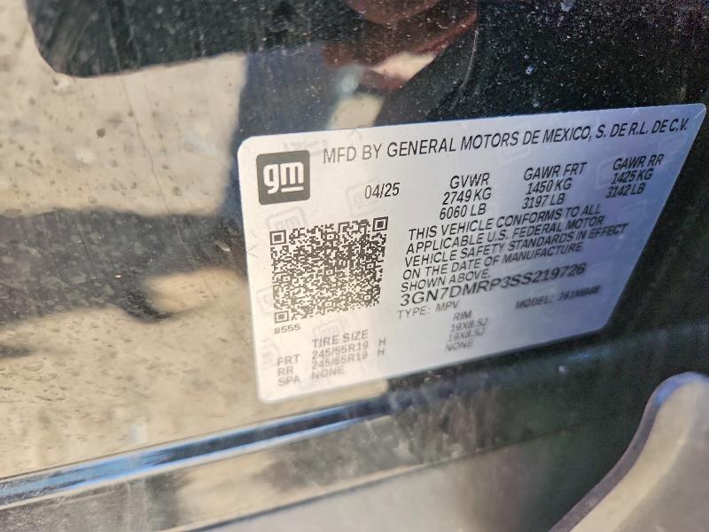 57766726 :رقم المزاد ، 3GN7DMRP3SS219726 vin ، 2025 Chevrolet Equinox مزاد بيع