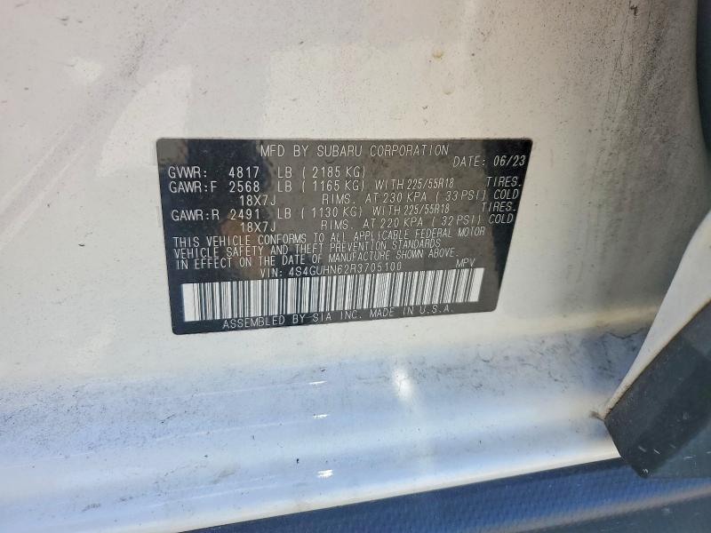 55949466 :رقم المزاد ، 4S4GUHN62R3705100 vin ، 2024 Subaru Crosstrek مزاد بيع