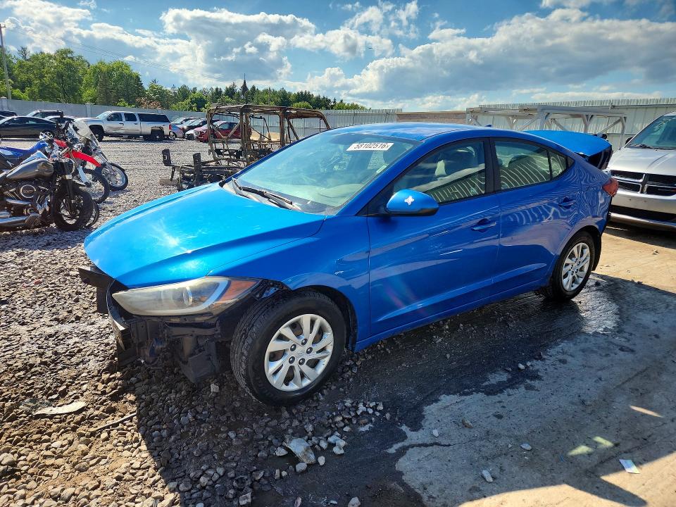 2017 Hyundai Elantra მანქანა იყიდება აუქციონზე, vin: KMHD74LF3HU082875, აუქციონის ნომერი: 58102516