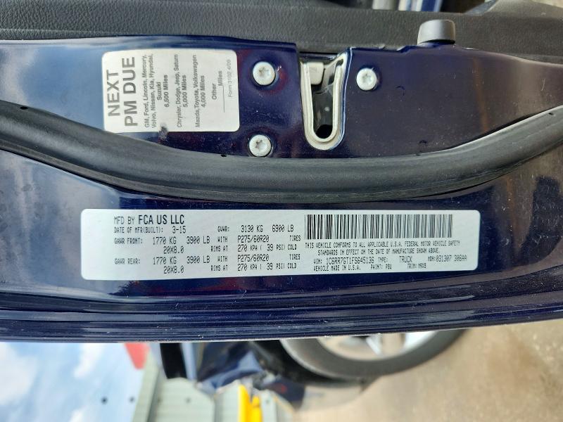 Продажа на аукционе авто 2015 Ram 1500, vin: 1C6RR7GT1FS645136, номер лота: 56175986
