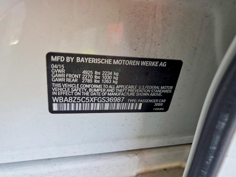 Продаж на аукціоні авто 2015 Bmw 328, vin: WBA8Z5C5XFGS36987, номер лоту: 55905256