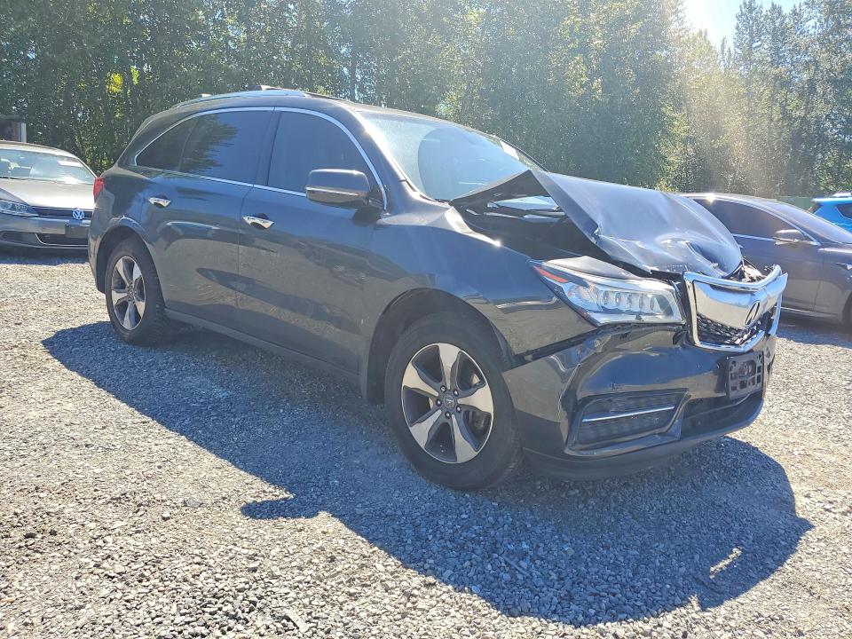 2016 Acura Mdx მანქანა იყიდება აუქციონზე, vin: 5FRYD4H26GB015374, აუქციონის ნომერი: 57238886