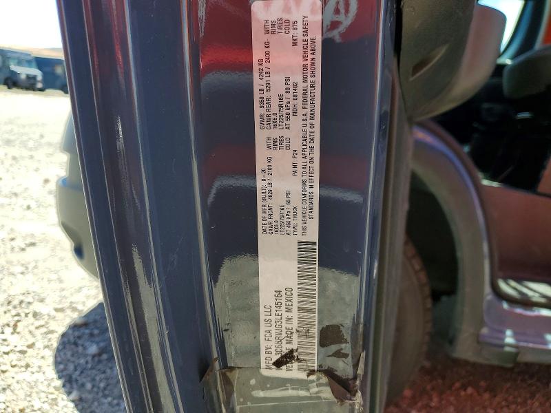 Aukcja sprzedaży 2020 Ram Promaster 3500, vin: 3C6URVJG3LE145164, numer aukcji: 58157036
