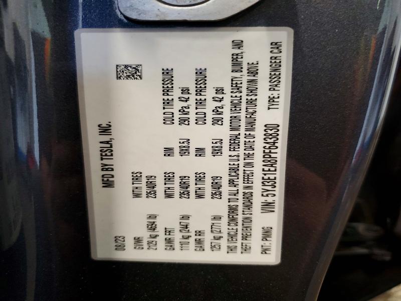 Продаж на аукціоні авто 2023 Tesla Model 3, vin: 5YJ3E1EA8PF643830, номер лоту: 56992046