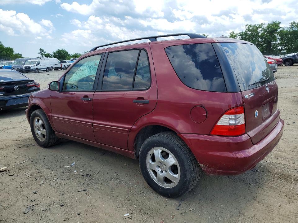 2002 Mercedes-benz Ml მანქანა იყიდება აუქციონზე, vin: 4JGAB54EX2A314555, აუქციონის ნომერი: 57757276