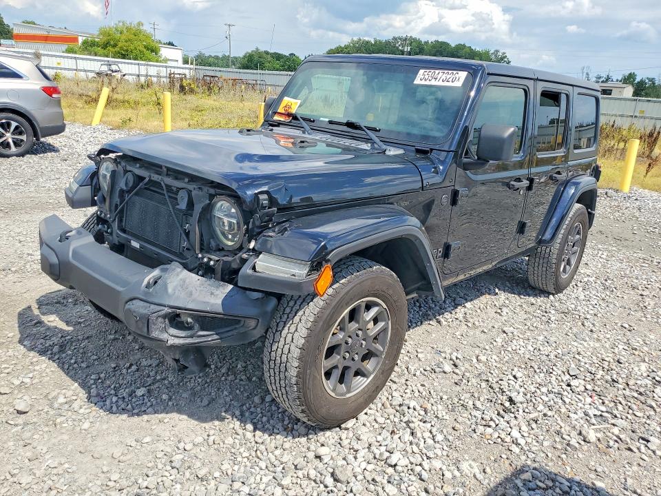 2021 Jeep Wrangler Unlimited მანქანა იყიდება აუქციონზე, vin: 1C4HJXDG3MW616956, აუქციონის ნომერი: 55947326