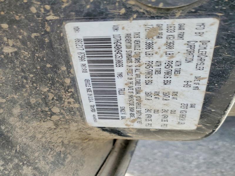 Auction sale of the 2004 Dodge Dakota, vin: 1D7HG48N94S510028, lot number: 57600386