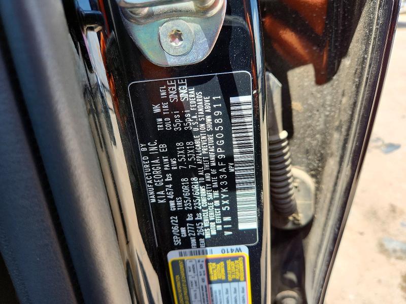 56261406 :رقم المزاد ، 5XYK33AF9PG058911 vin ، 2023 Kia Sportage مزاد بيع
