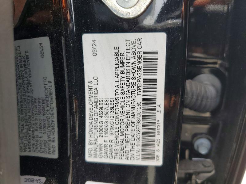 Продажа на аукционе авто 2025 Honda Accord, vin: 1HGCY2F79SA001250, номер лота: 57533886